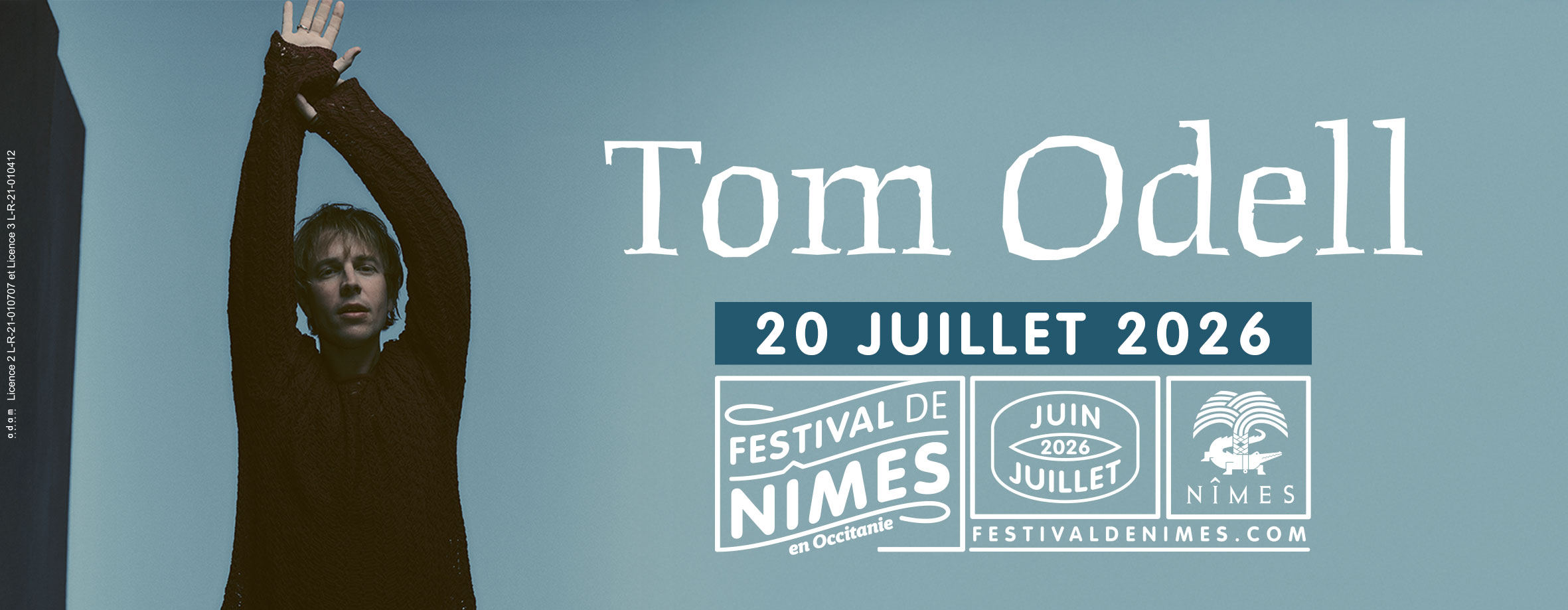 BAN TOM ODELL FESTIVAL DE NIMES 2026